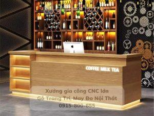 Quầy bar gỗ công nghiệp đẹp hiện đại (1)