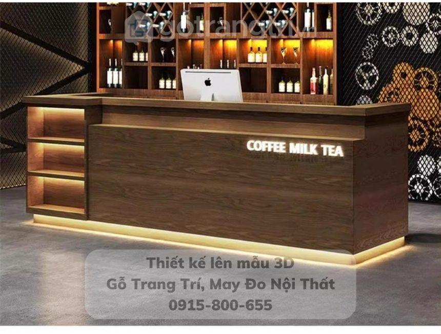 Mẫu quầy bar gỗ công nghiệp đơn giản GHS-41951