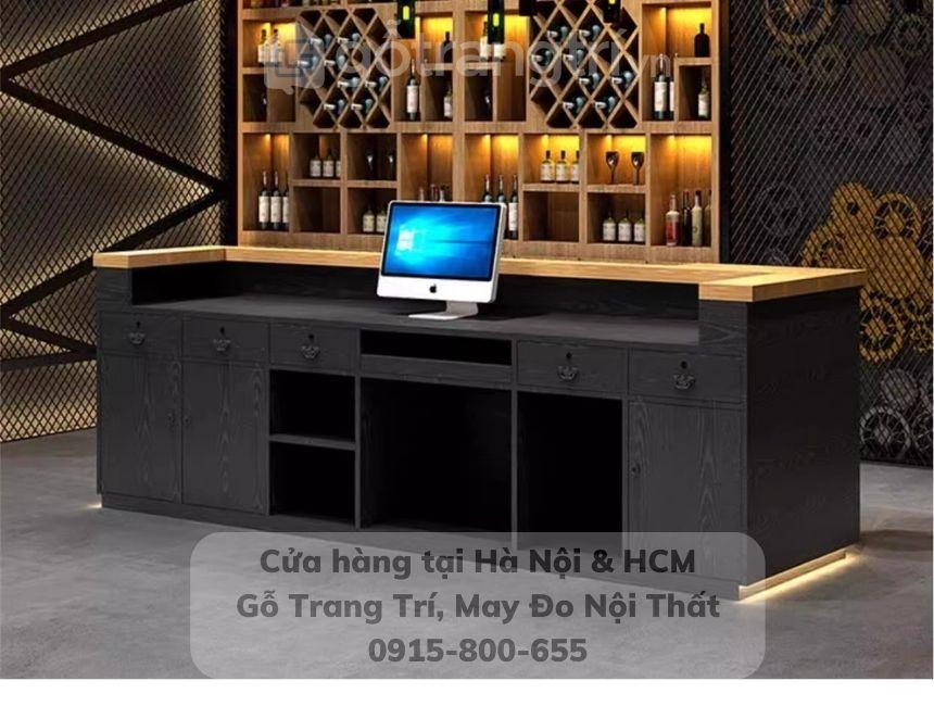 Mẫu quầy bar gỗ công nghiệp đơn giản GHS-41951