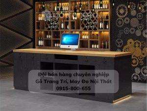 Quầy bar gỗ công nghiệp đẹp hiện đại (9)