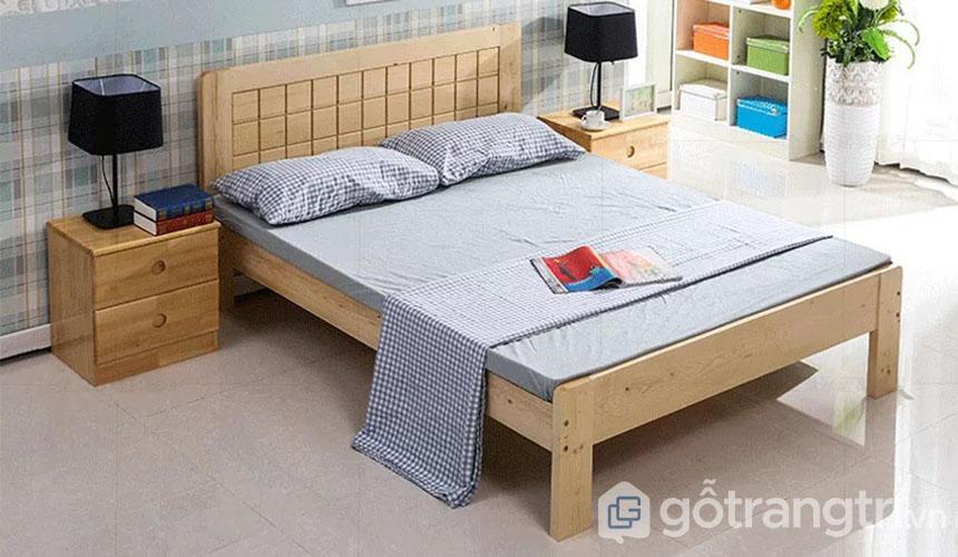 GIƯỜNG GỖ SỒI 1M6 GIÁ GIƯỜNG GỖ SỒI 1M6