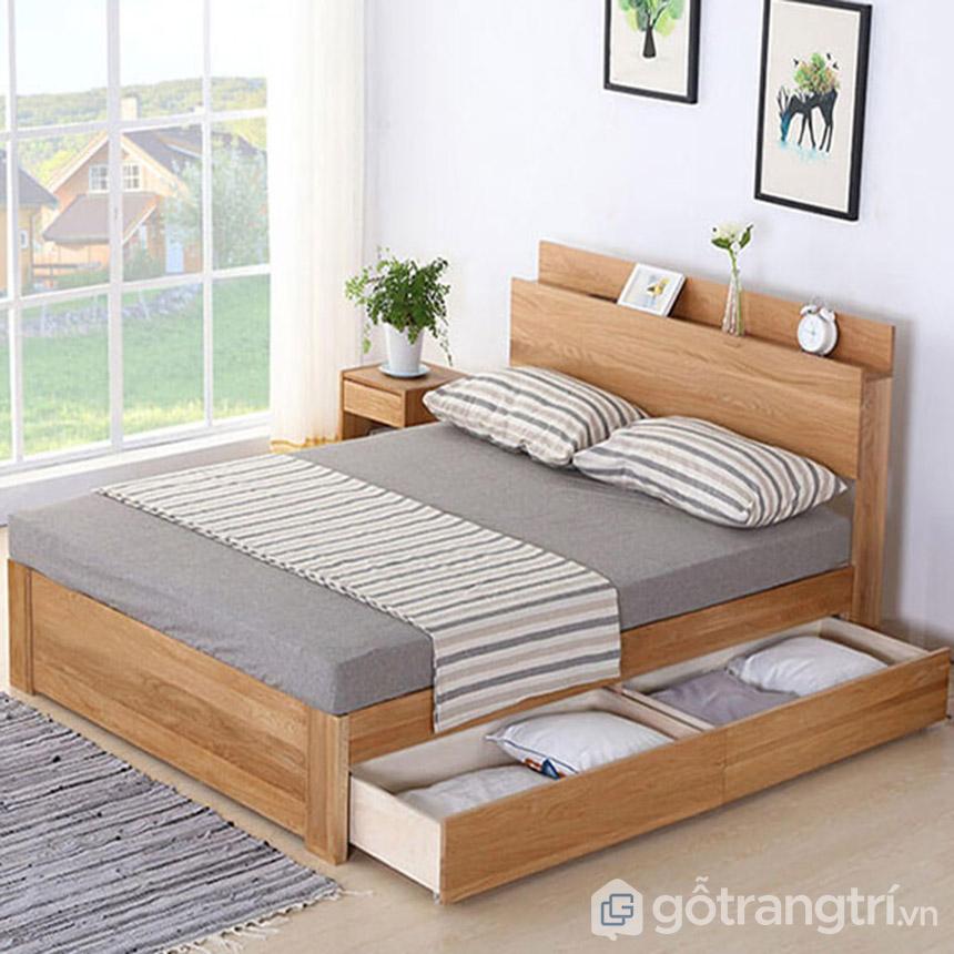 giường gỗ 2mx2m2 giá rẻ