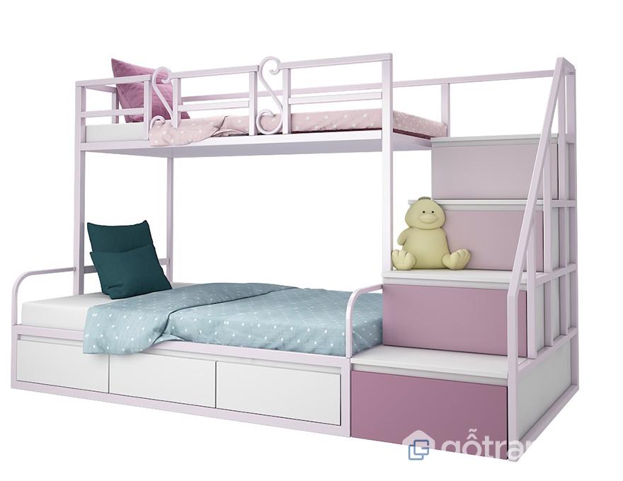 giường tầng sắt 1m2 cho bé
