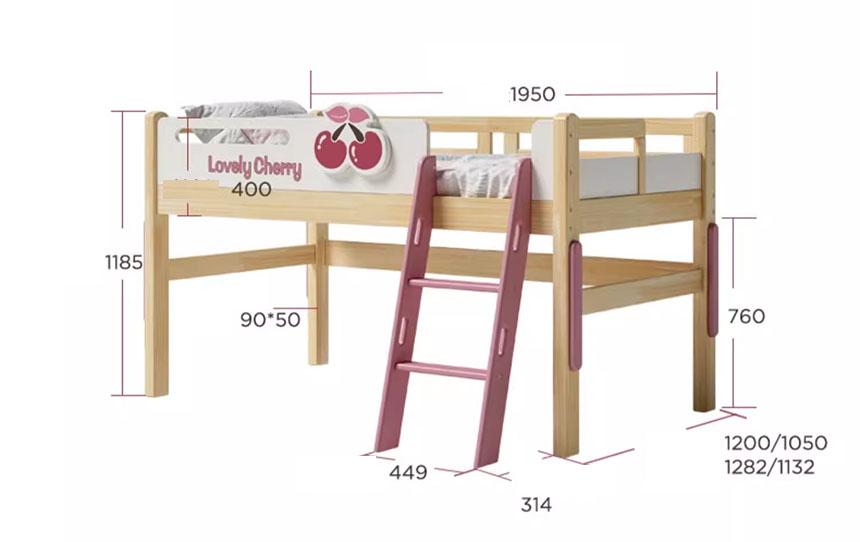 Kích thước giường tầng trẻ em bằng gỗ