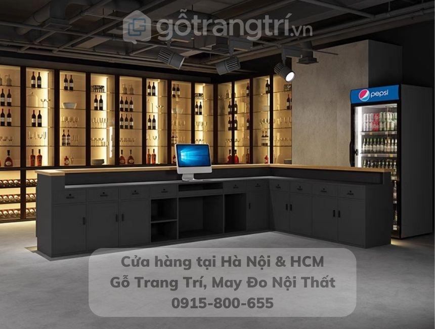 mẫu quầy bar cà phê