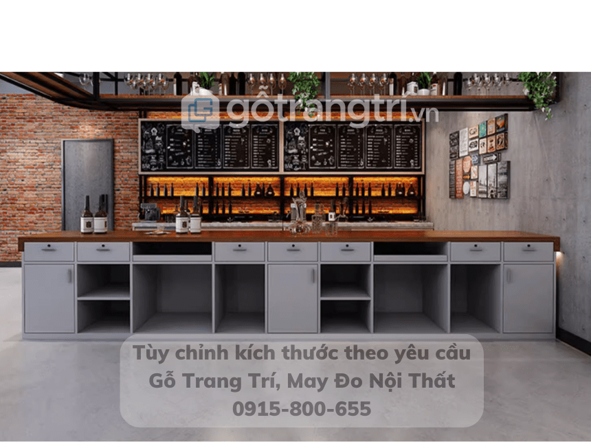 Mẫu quầy bar quán cafe GHS-41953