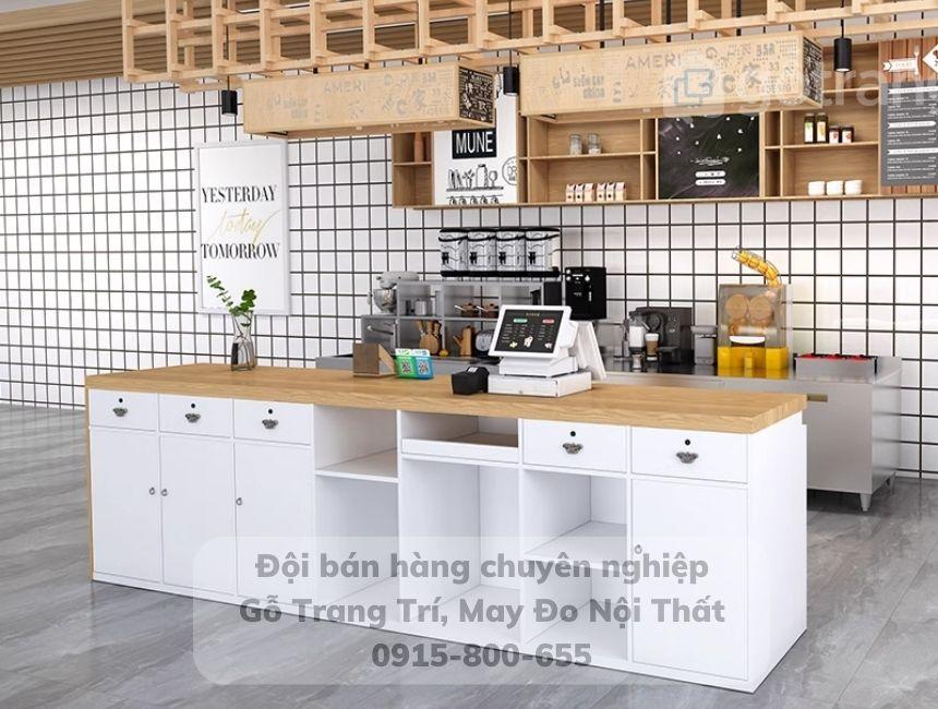 Mẫu quầy pha chế cà phê đơn giản GHS-41976