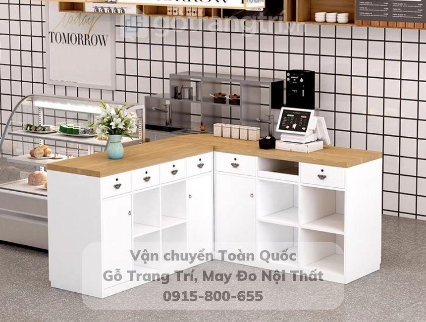 mẫu quầy pha chế trà sữa