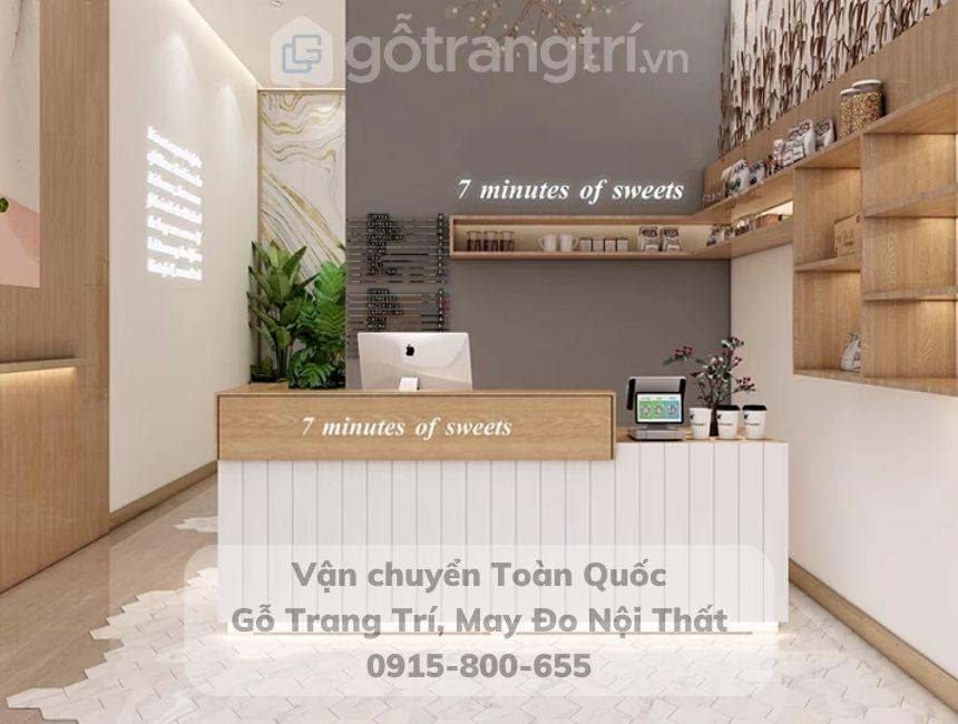 Quầy bar bán trà sữa đơn giản hiện đại GHS-41986