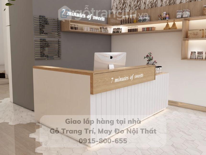 Quầy bar bán trà sữa đơn giản hiện đại GHS-41986