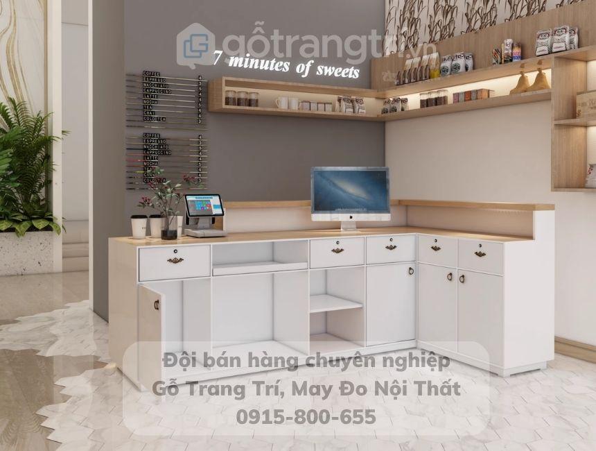 Quầy bar bán trà sữa đơn giản hiện đại GHS-41986