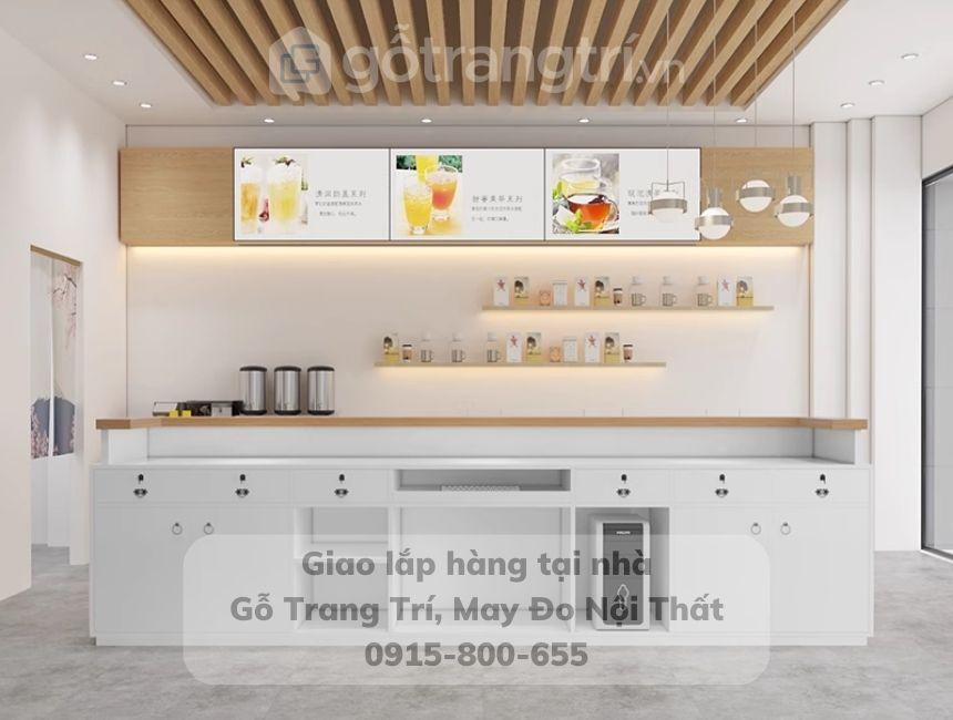 quầy bar pha chế trà sữa