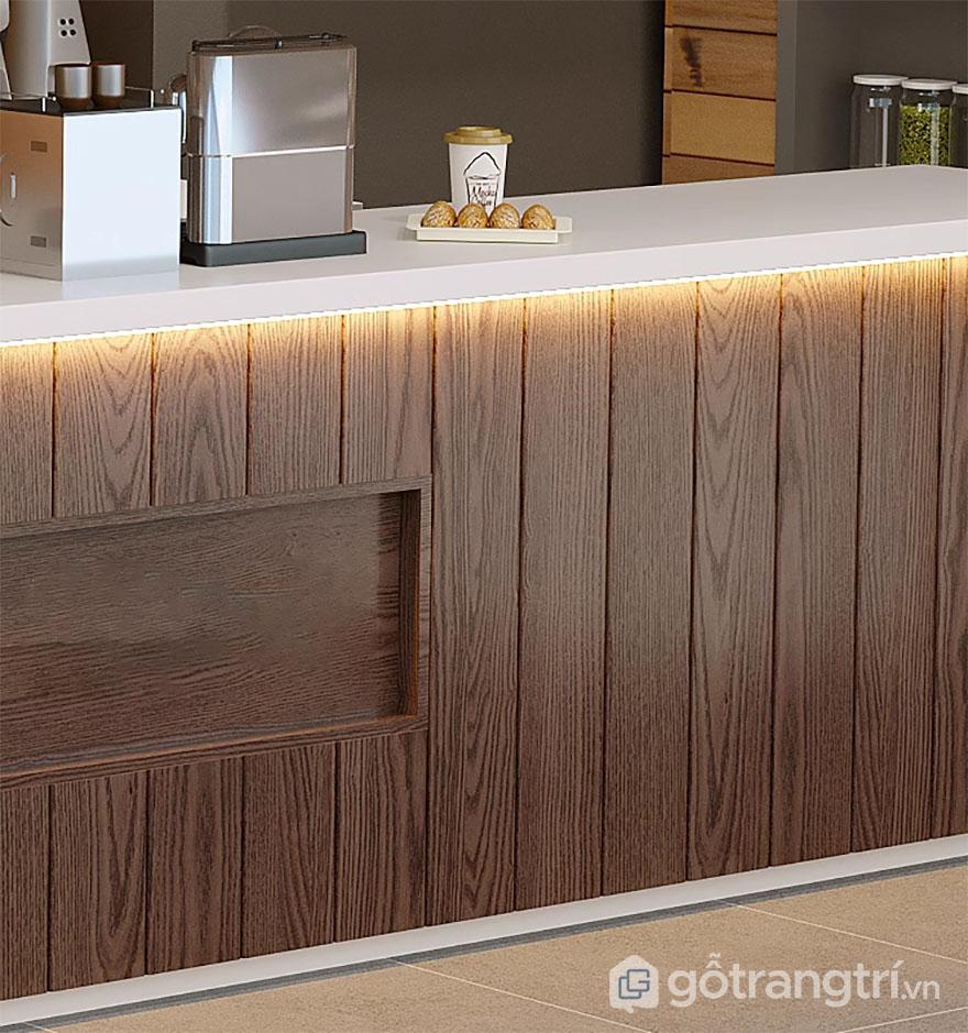 QUẦY TRÀ SỮA CHỮ L GỖ MDF QUẦY TRÀ SỮA CHỮ L