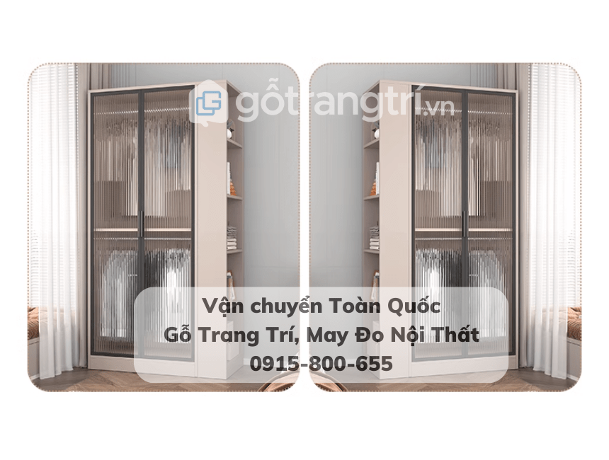 tủ quần áo mặt kính