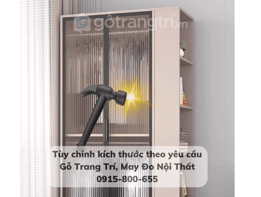 tủ quần áo mặt kính