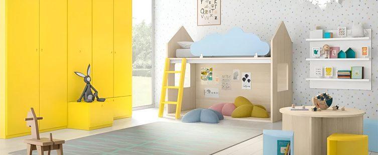 giường tầng trẻ em gỗ công nghiệp đẹp