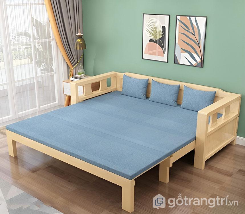 giường gỗ gấp 3 khúc đẹp