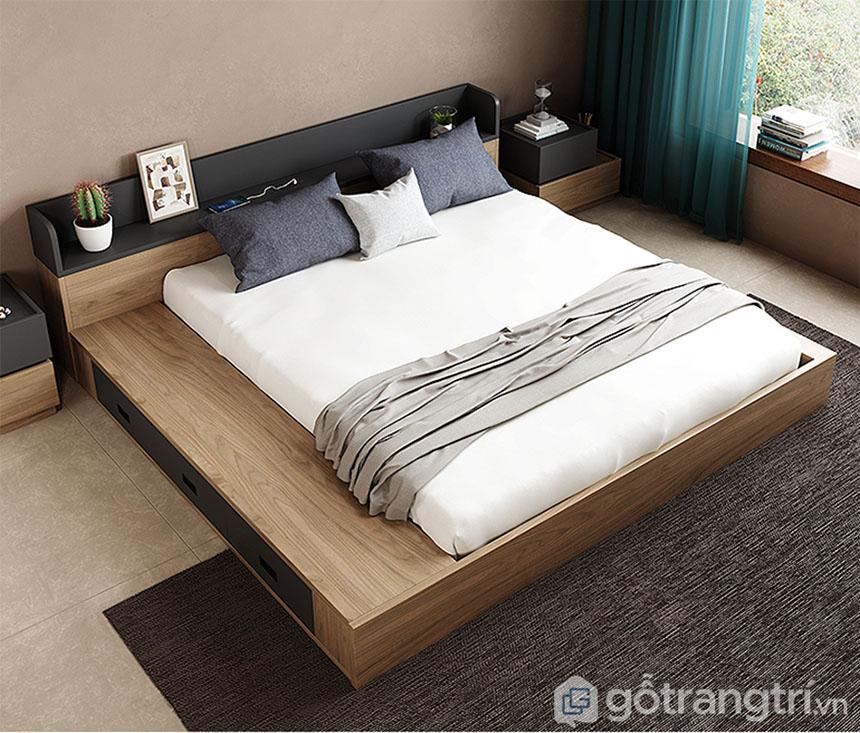 giường ngủ gỗ mdf melamine