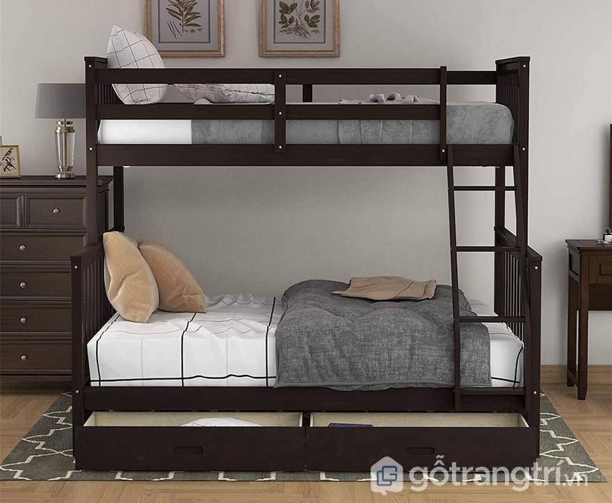 giường tầng người lớn bằng gỗ