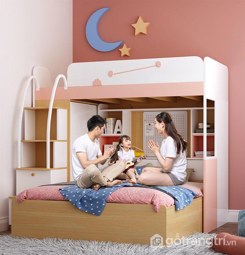 thiết kế giường tầng cho bé