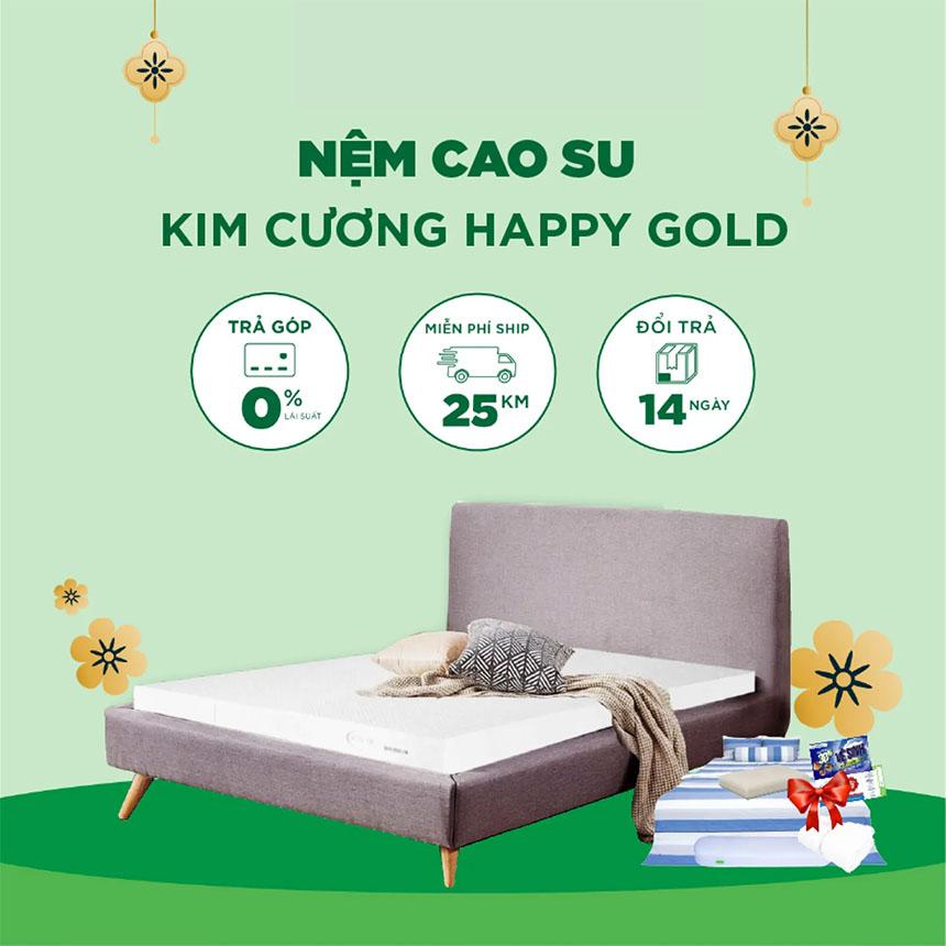 Nệm cao su Kim Cương Happy Gold GHN-3130