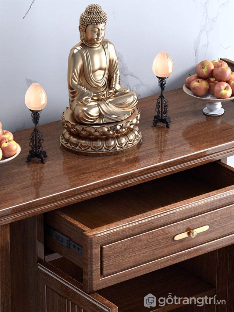 Tủ bàn thờ nhà chung cư nhỏ gỗ tự nhiên GHS-52296