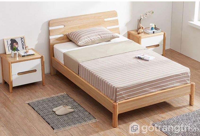 Giường gỗ cao cấp hiện đại