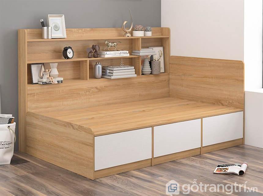 Mẫu giường gỗ MDF đẹp