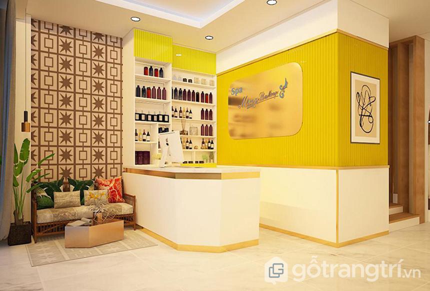 quầy lễ tân spa