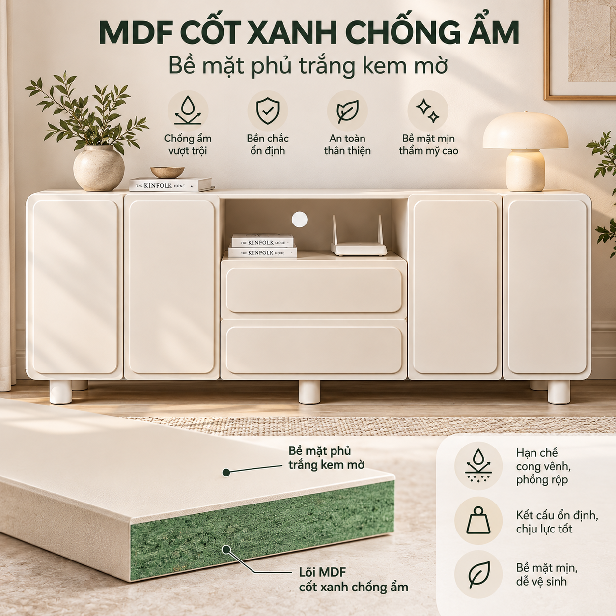 Mẫu kệ tivi đặt đất thiết kế đơn giản, sang trọng GHS-3625