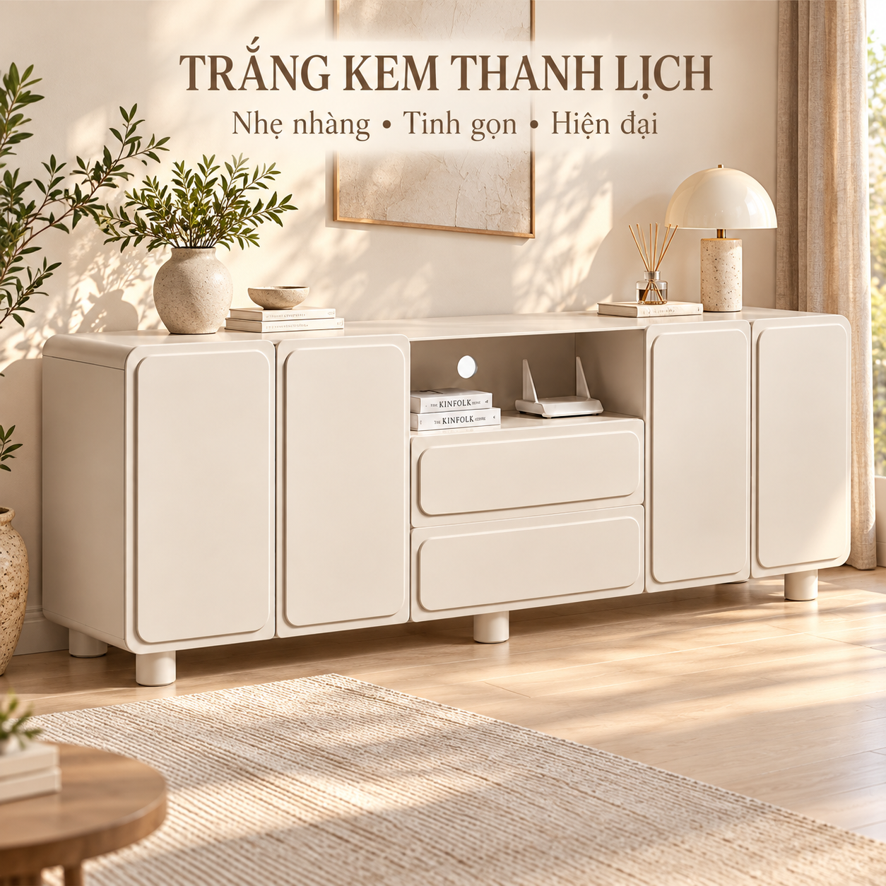 Mẫu kệ tivi đặt đất thiết kế đơn giản, sang trọng GHS-3625