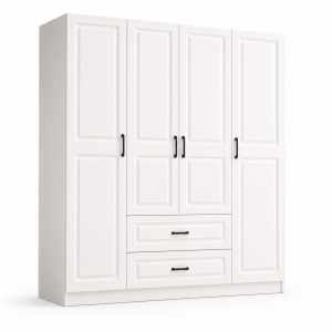 Mẫu tủ quần áo 4 cánh đẹp, sang trọng GHS-52186