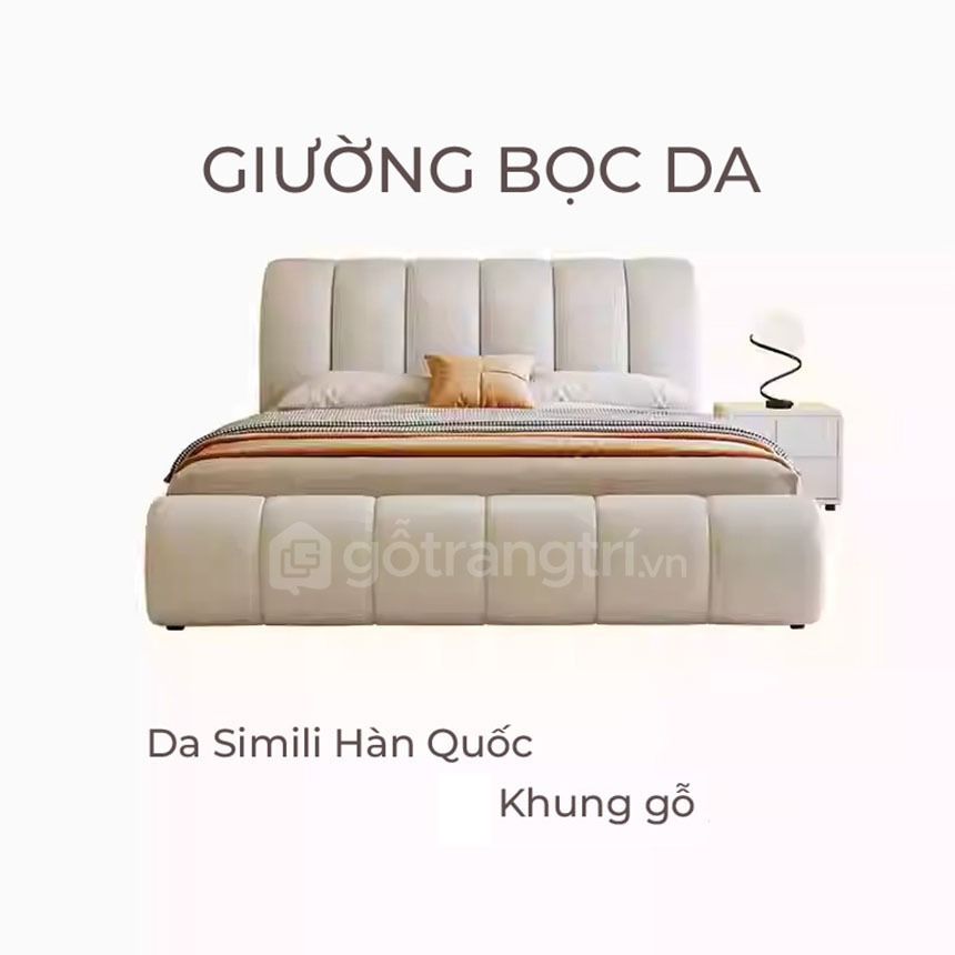 Giường đôi bọc da sang trọng, đẳng cấp GHS-9358