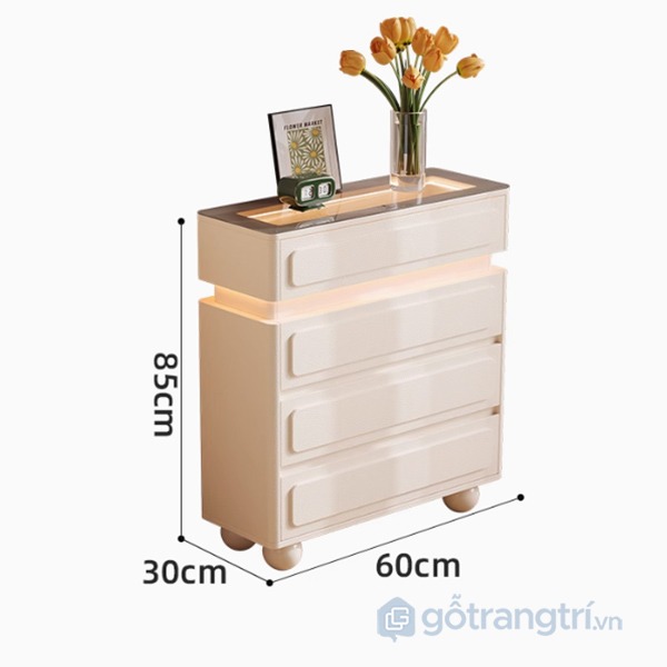 Mẫu tủ gỗ để đồ phòng khách hiện đại GHS-3632 kích thước 0.6m
