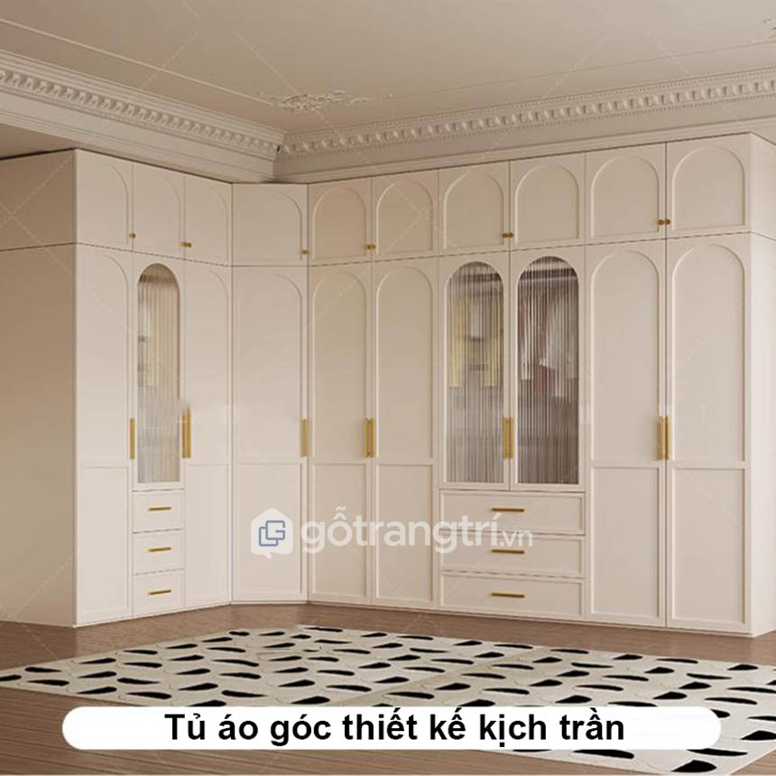 Tủ quần áo kính gỗ MDF lõi xanh chống ẩm