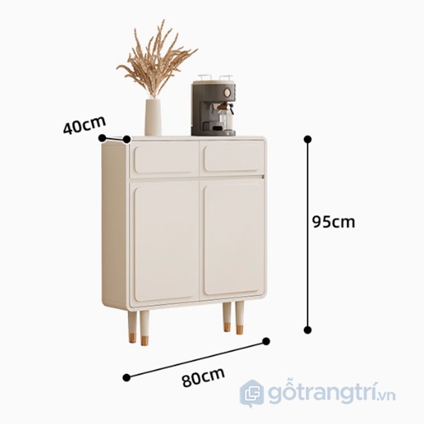 Tủ trang trí kết hợp để đồ GHS-3639 kích thước 0.8m
