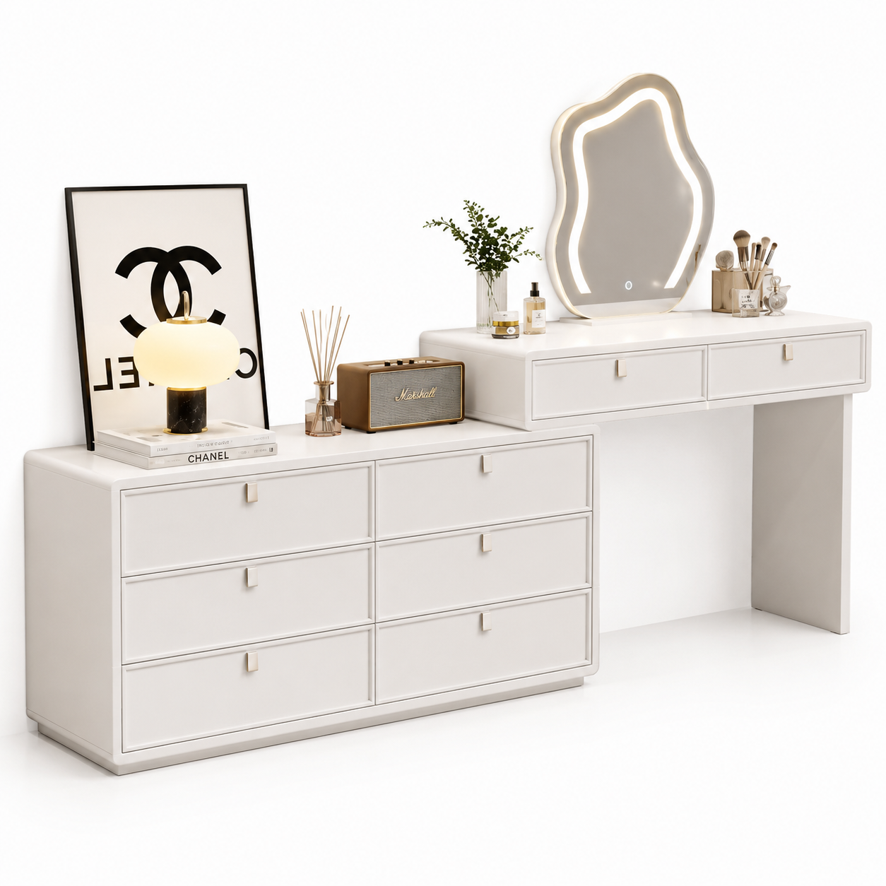 Bàn trang điểm đẹp sang trọng, hiện đại GHS-42094