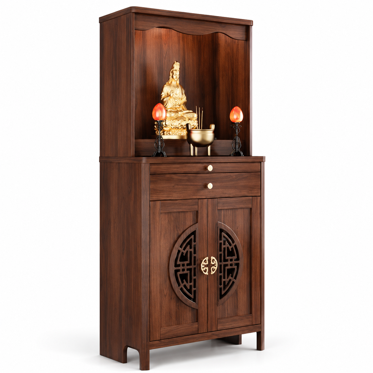 Tủ thờ để phòng khách thiết kế nhỏ gọn, hiện đại GHS-52572