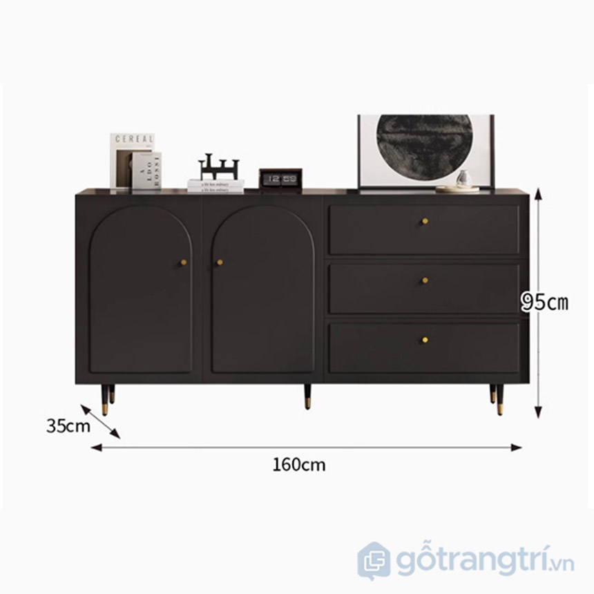 Tủ kệ trang trí đẹp GHS-52523 tùy chỉnh kích thước