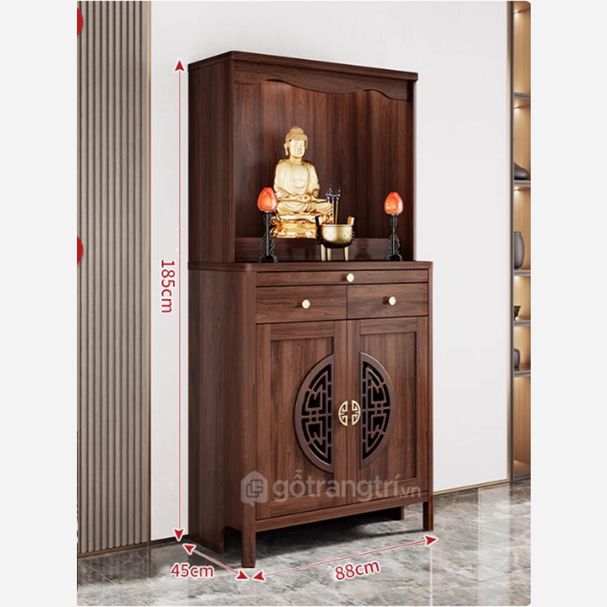 Kích thuước tủ thờ để phòng khách GHS-52572