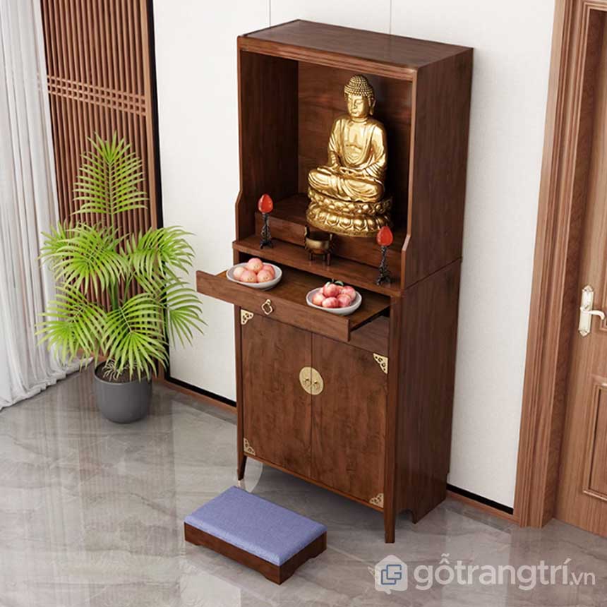 Tủ thờ nhà chung cư nhỏ gọn gỗ MDF lõi xanh