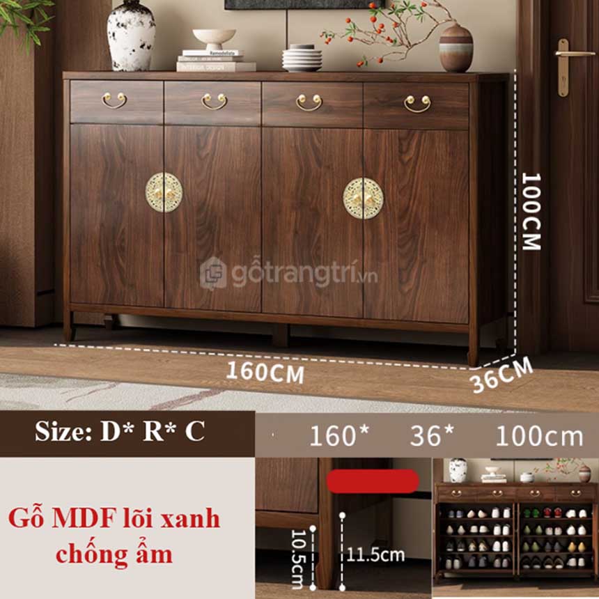 Tủ để giày dép đẹp GHS-52581