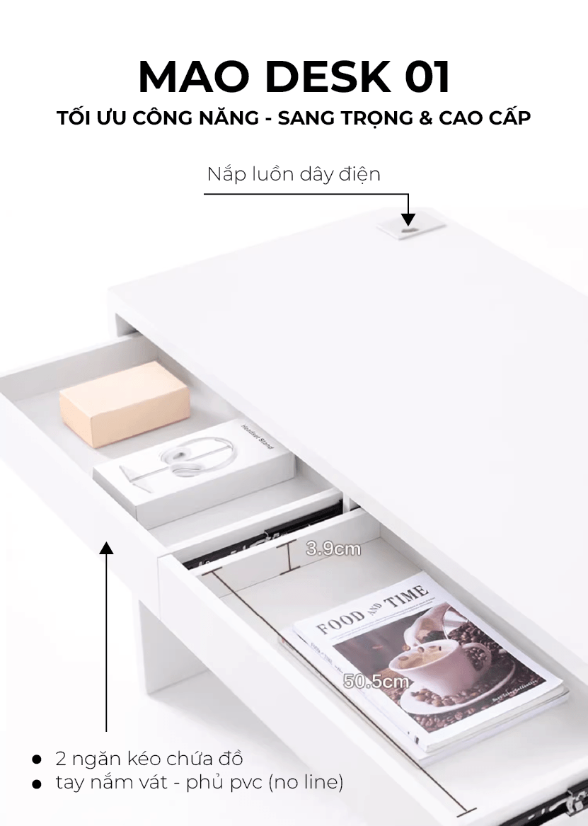 MAO DESK 01 &#8211; Sang Trọng, Hiện Đại, Đa Năng &#8211; 1,399,000đ Free Ship Toàn Quốc &#8211; Mua ngay !