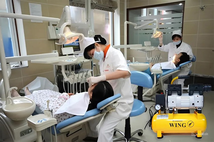 máy nén khí trong nha khoa