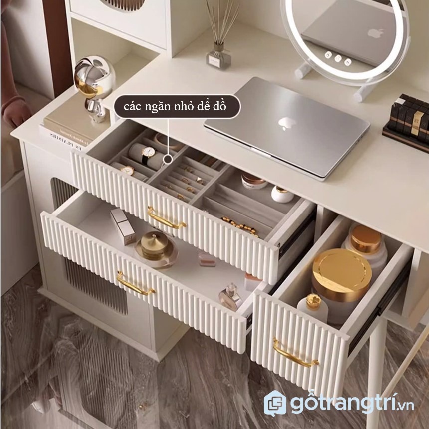 Bàn trang điểm kết hợp tủ phụ GHS-41902