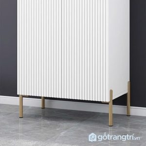 5 tủ quần áo sơn trắng cánh phay sọc