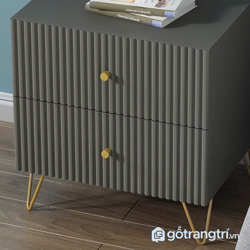 Tủ đầu giường chân vàng hiện đại GHS-526055
