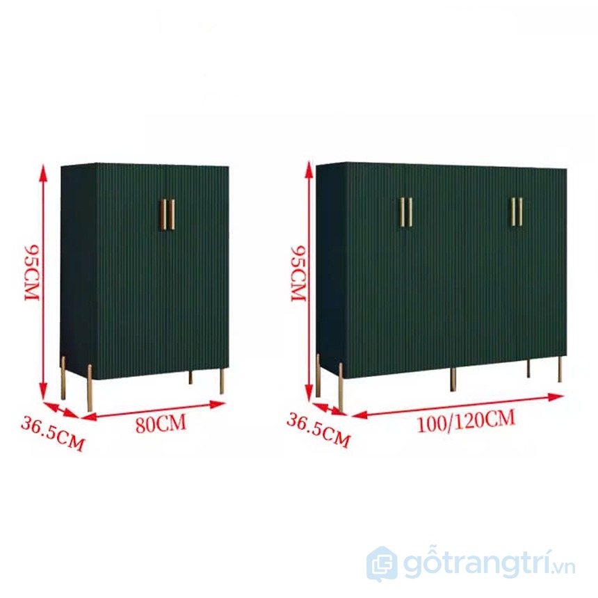 Tủ trang trí tân cổ điển tay nắm vàng