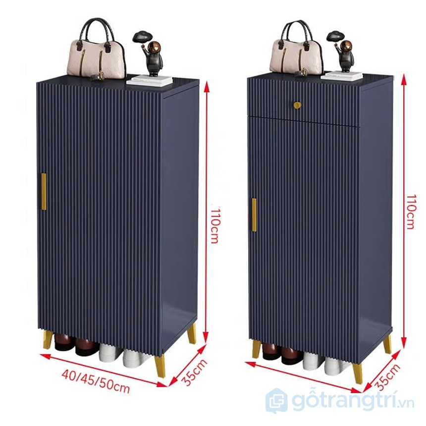 Tủ giầy kèm ghế ngồi thiết kế hiện đại, đa năng GHS-52606