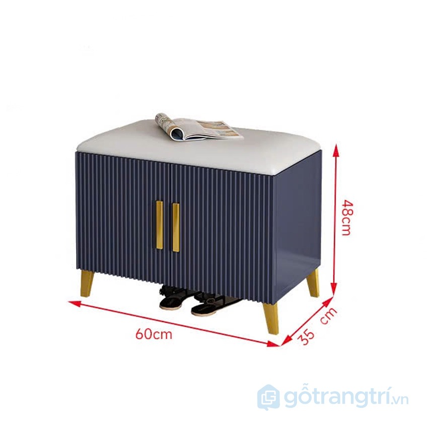 Tủ giầy kèm ghế ngồi thiết kế hiện đại, đa năng GHS-52606